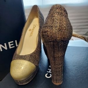 Authentic Chanel Tweed Pumps